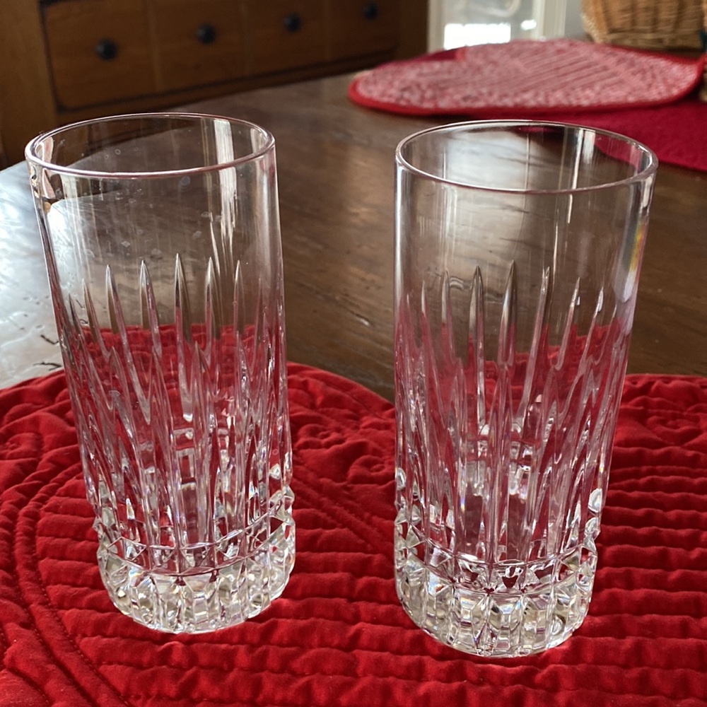 Beautiful German crafted glassware, water, ice tea glass